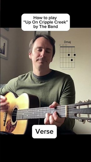 "Up On Cripple Creek" (Easy Guitar Tutorial) #guitarlesson #theband #easyguitartutorial