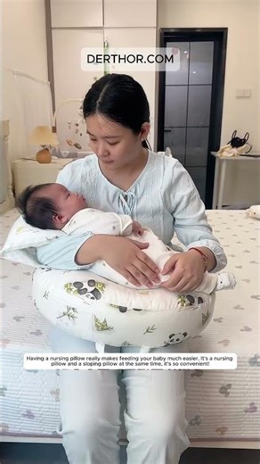 Having a nursing pillow really makes feeding your baby much easier. It's a nursing pillow