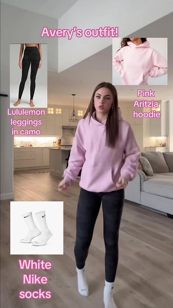 Avery's Stylish Outfit Featuring Camo Leggings