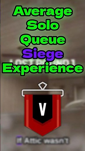 Average Solo Siege Queue Experience! 🤣 | #rainbowsixsiege #r6 #gaming