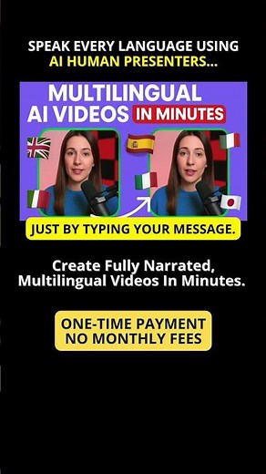 Create Multilingual AI Human Videos effortlessly