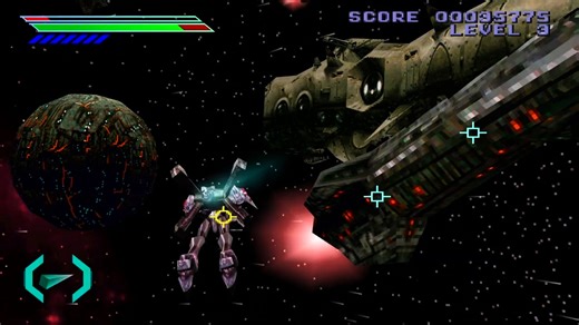 4K画质！PS1末期冷门机甲神作《Omega Boost》