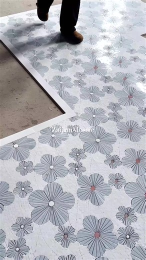 Where Flowers Bloom, Luck Follows in Mosaic Art