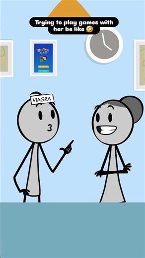 Trying To Play Games With Her Be Like 😂💀 #stickman #youtubeshorts #relatable #comedy #shorts #funny