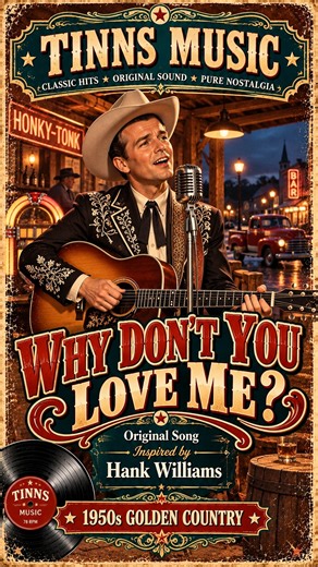 Why Don't You Love Me? | Original Song Inspired by Hank Williams | 1950s Golden Country