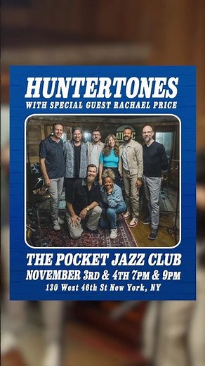 NYC!! Album release shows 11/3 & 11/4 with special guest Rachael Price (from Lake Street Dive)