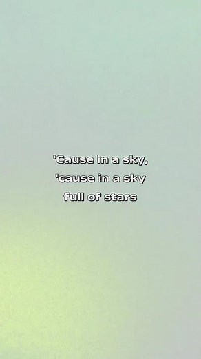 Coldplay – A Sky Full of Stars (lyrics)