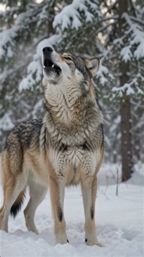 Northern Wilderness: Majestic Timber Wolf Howl