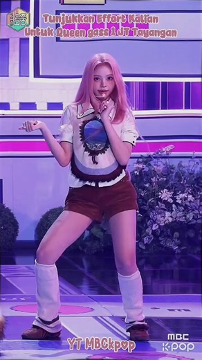 The charm of Pink Haired Carmen debuts on music core #CARMEN #카르멘 #hearts2hearts #h2h