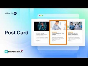How to Use Post Card Widget in Elementor | Element Pack Pro WordPress Tutorial