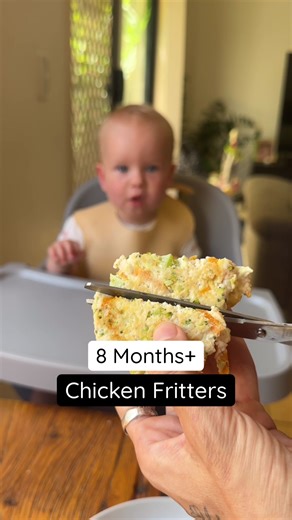 Nutritious Chicken & Veggie Fritters for Babies
