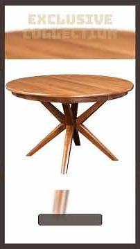 Amish Gamla Round Expandable Pedestal Dining Table