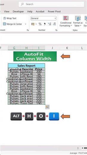Stop Dragging! Use These Excel AutoFit Shortcuts Instead ⚡