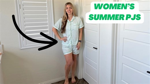 Watch My Review of Women Pajamas Two Piece on Amazon Live