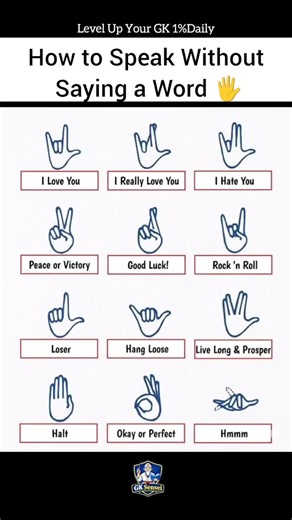 Speak without words 🤟 | Learn smart hand signs in English😎 #dailyenglish #explorepage #learnvocab