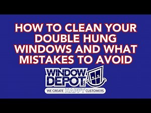 How To Clean Your Double Hung Windows and What Mistakes to Avoid