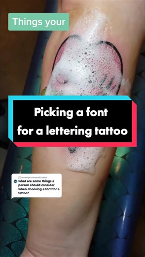 Tips for Lettering Tattoos: Go Big & Legible Font