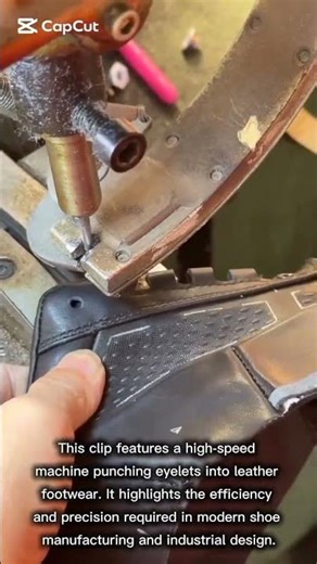 Industrial Shoe Eyelet Installation