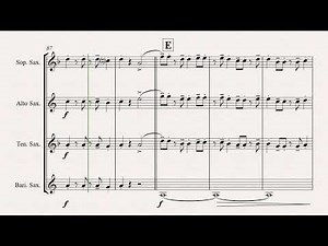 El Cumbanchero - Samba - Saxophone Quartet