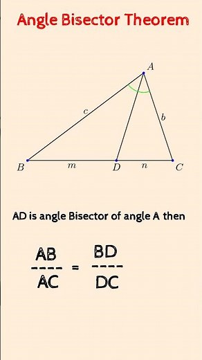 Angle Bisector Theorem || Class 10 maths