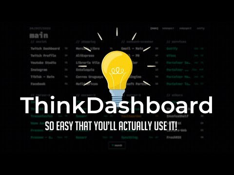 ThinkDashboard: Minimalist Bookmark Manager You Can Deploy In Minutes!