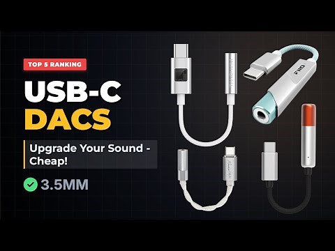 Top 5 Best USB-C to 3.5mm Adapters (Dongle DACs) — Best Audio Quality & Value!