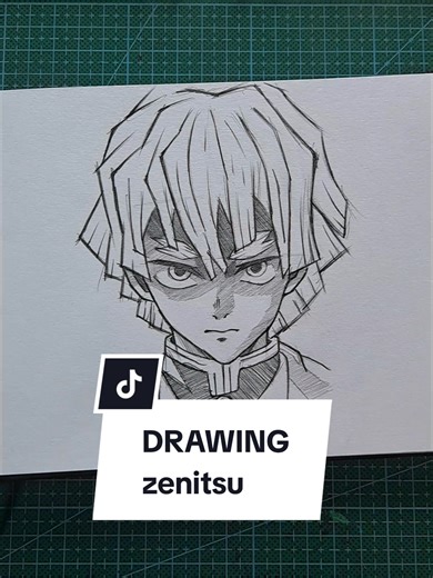 Drawing Zenitsu: Anime Art Sketch