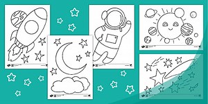 My First Solar System Colouring Pack