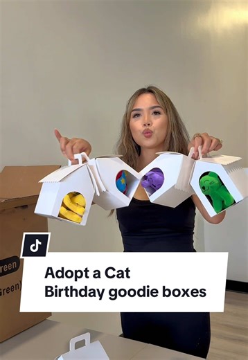 Instead of doing regular goodie bags this year, I wanted the kids to have something they could do at the party and also take home after. So we’re doing an Adopt-A-Cat station 🐾 They’ll pick a cat, decorate a collar with beads pipe cleaners, and design their own little cat house. Ella is such an artsy kid, so I figured this would keep everyone entertained longer than handing out candy at the end. I just finished putting together 48 cat houses (which took two hours 😅) and now I’m realizing… that