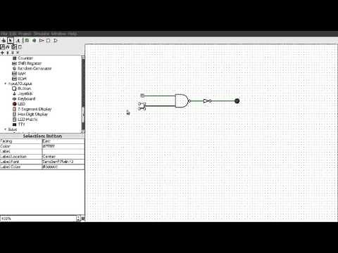 Digital Circuits: AND gate using universal NAND gate in Logisim
