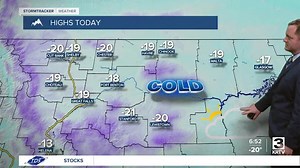 Rolling into the peak of the arctic blast with highs in the -20s.