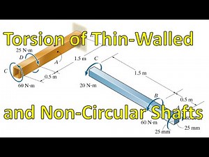 Mechanics of Materials: Torsion in Thin-Walled and Non-Circular Shafts