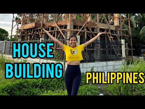 Building a House in the Philippines, Metal Roof and Concrete Supports