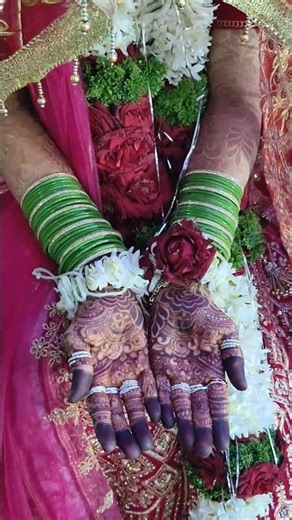 nikah bride mehandi design my bride costume is very happy 🫣 #nikkahnama #indianwedding #henna