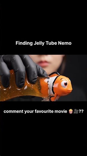 Satisfying ASMR Jelly Tube | Nemo Fish Pop Out #oddlysatisfying #foryou #asmr #diy #satisfying