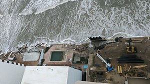 Storm slows recovery efforts along Volusia County beaches