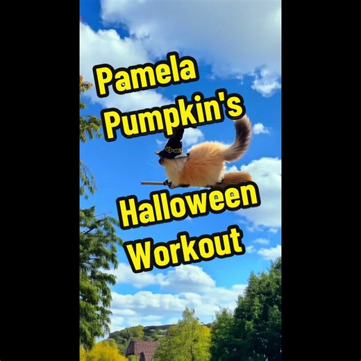Pamela Pumpkin's Halloween Cat Workout Fun