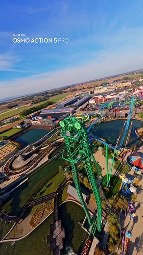 DJI Osmo Action 5 Pro FPV Drone POV Roller Coaster Ride