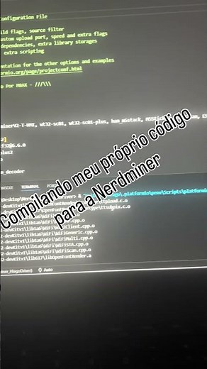 Criando Meu Próprio Código para a NerdMiner 🔥💻 #NerdMiner #ESP32 #Programacao #Bitcoin