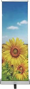 4U Media&Displays Heavy-duty Standard Retractable Roll Up Banner Stand 24"x72" with Padded Canvas Bag