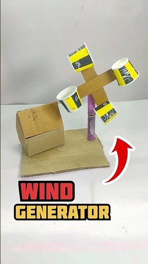 How to make wind generator science project for class 7th #shorts