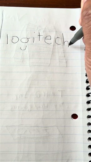 Drawing Logitech logo part 3