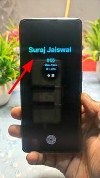 Lock screen me name kaise likhe || how to write name on lock screen per apna Naam Kaise likhen