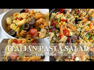 EASY ITALIAN PASTA SALAD | ZESTY PASTA SALAD
