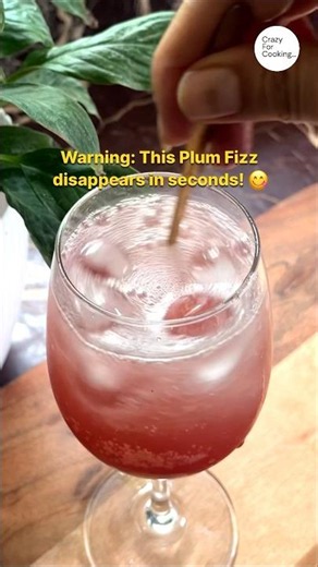 🍹 Plum Fizz Recipe | Refreshing Homemade Summer Drink #recipe #drink #food #freshjuice
