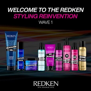 WELCOME TO THE REDKEN STYLING REINVENTION!​ ​Same trusted formula, new bold and modern design! Be ready to live a whole new shopping experience with the new descriptive names and visible benefits! ​ Who's excited?😍 | Redken