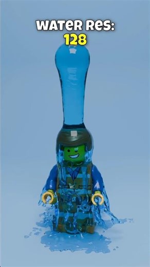 Satisfying 3D Water with Lego 💦 Fluid Simulation