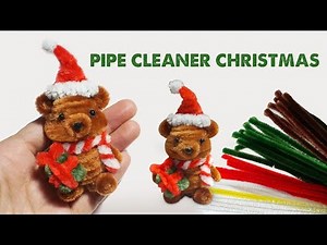 Make cute Bear with Pipe Cleaner | Pipe Cleaner X-mas Decor |Make out of Pipe Cleaner Easy