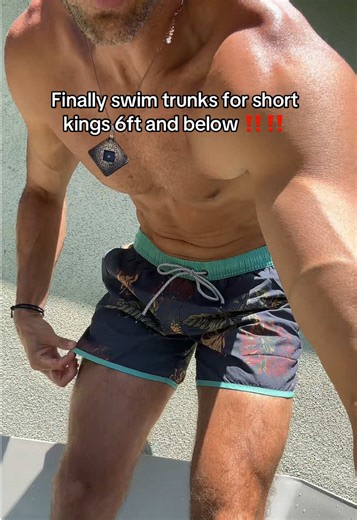 Finally, a pair of swim trunks for the short kings out here this summer! #swimtrunks #swimshorts #boardshort #boardshorts #mensfashion