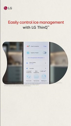 LG Home Ice Solution | LG ThinQ™ App Checks & Manages Ice Anytime, Anywhere